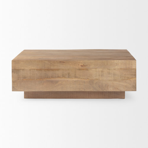 The Twillery Co. Deena Solid Wood Block Coffee Table Wayfair Canada